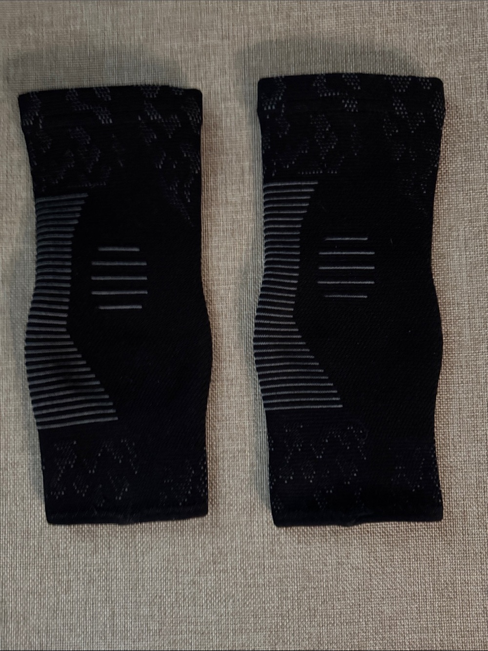 Black Compression Ankle Sleeves - Supportive Pair